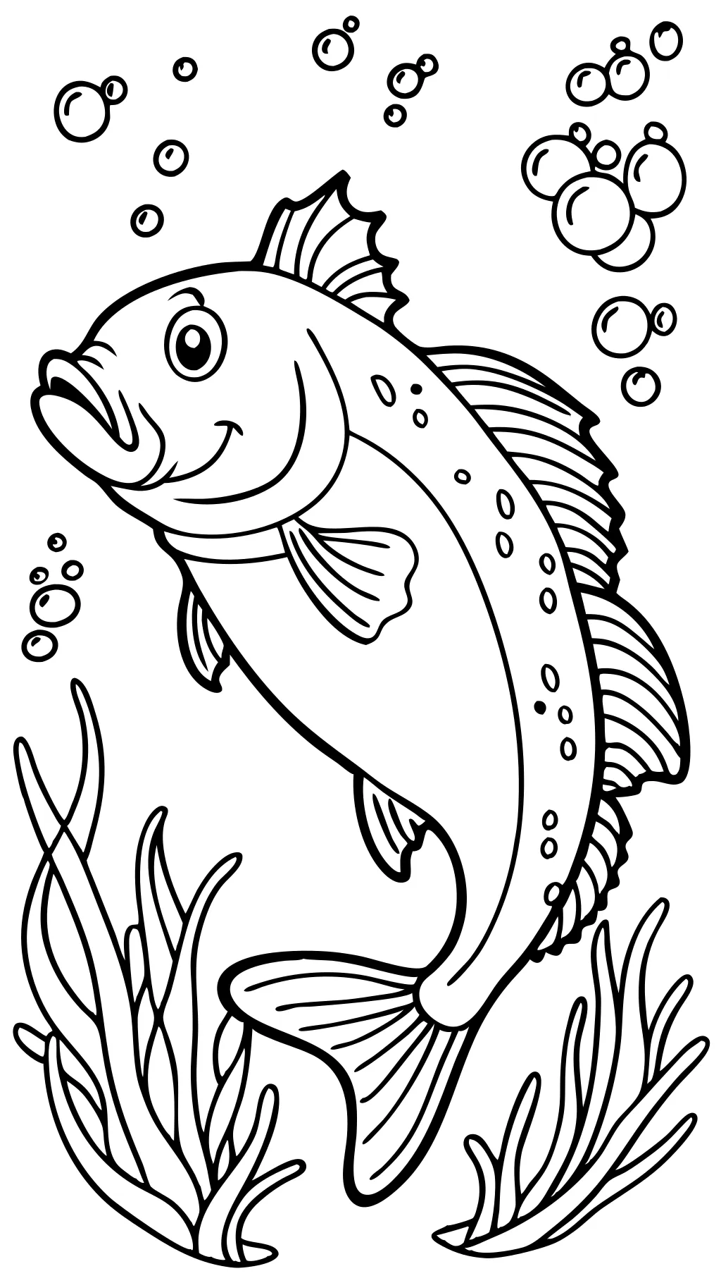 bass coloring page